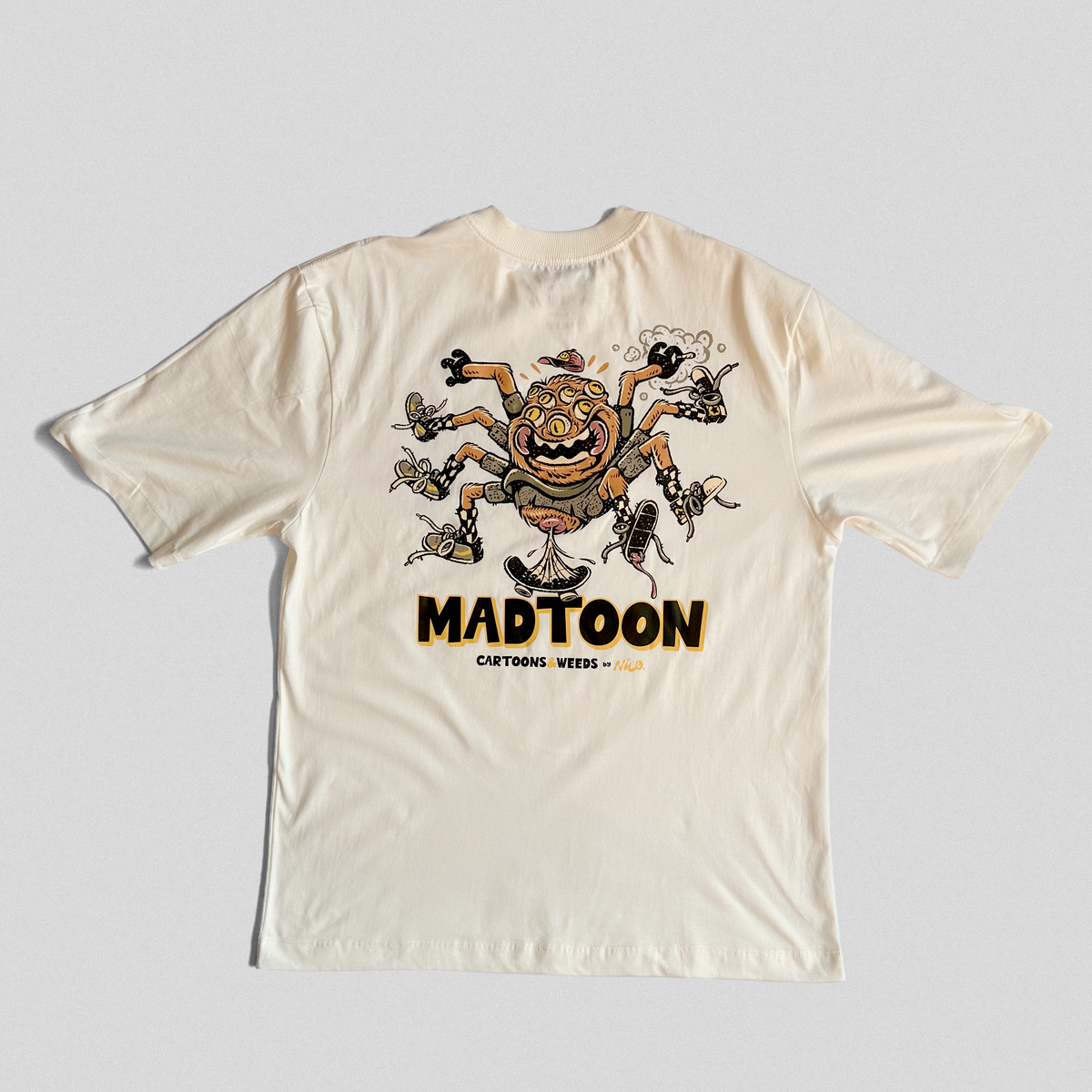 Spider Cartoons&Weeds Oversized Off-White