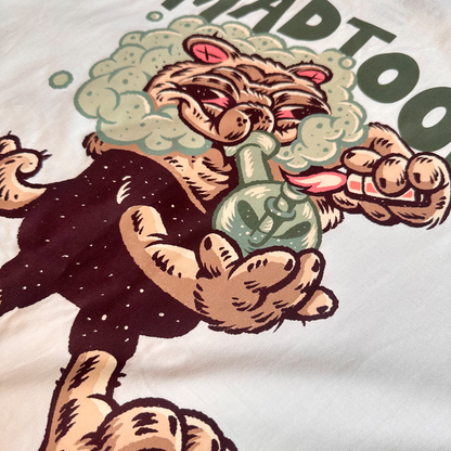 Pug Cartoons&Weeds Oversized Off-White